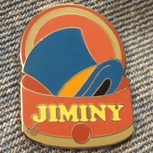 Jiminy Cricket Disney Pin Cast Lanyard Hat Series ~ Hats ~ 2005 ~ Pinocchio
